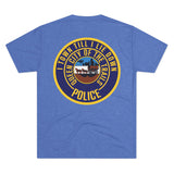 I Town Till I Lie Down Badge Tri-Blend T-Shirt