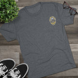 I Town Till I Lie Down Badge Tri-Blend T-Shirt