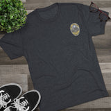 I Town Till I Lie Down Badge Tri-Blend T-Shirt