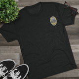 I Town Till I Lie Down Badge Tri-Blend T-Shirt