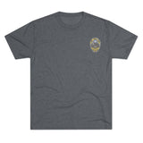 I Town Till I Lie Down Badge Tri-Blend T-Shirt