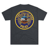 I Town Till I Lie Down Badge Tri-Blend T-Shirt