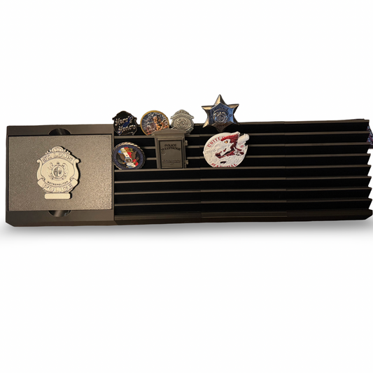 8 row rack shown with extra section