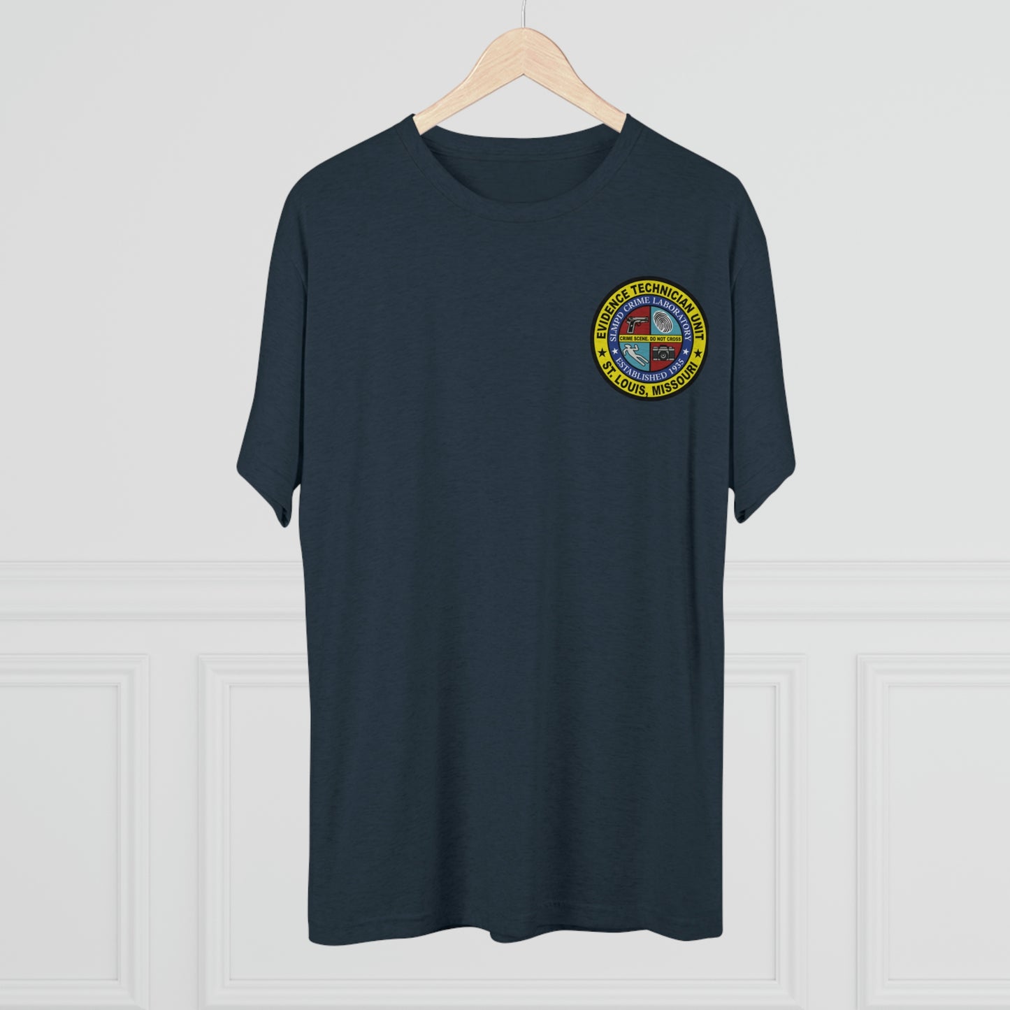 SLMPD ETU Chest Patch Tri-Blend Crew Tee