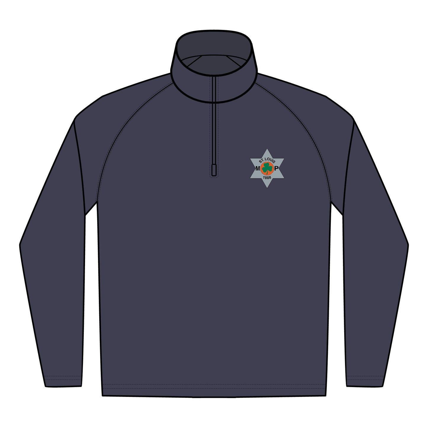 Embroidered Irish Star Badge Pullover