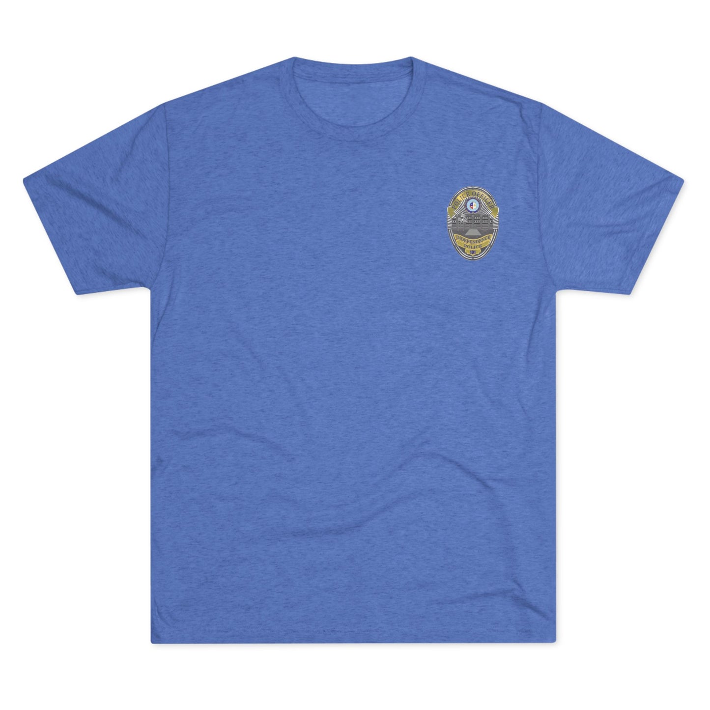 I Town Till I Lie Down Badge Tri-Blend T-Shirt