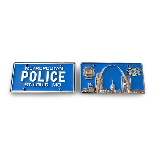 SLMPD License Plate Challenge Coin
