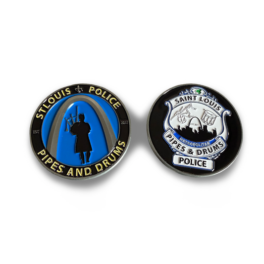 St. Louis Police Pipes and Drums Challenge Coin