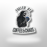 Coffee and Chaos Sticker