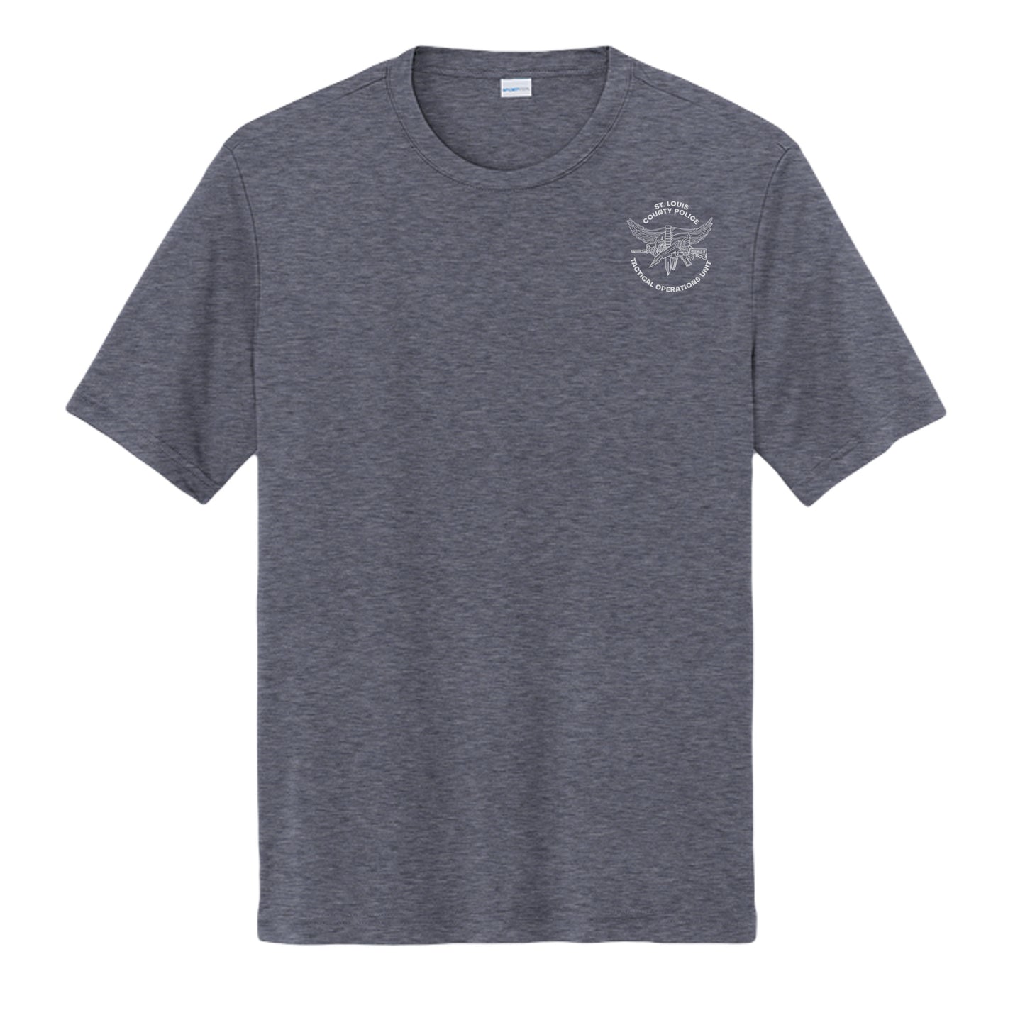 True Navy Heather - ST350 - FRONT