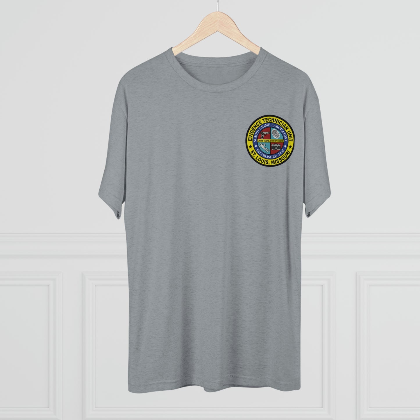 SLMPD ETU Chest Patch Tri-Blend Crew Tee
