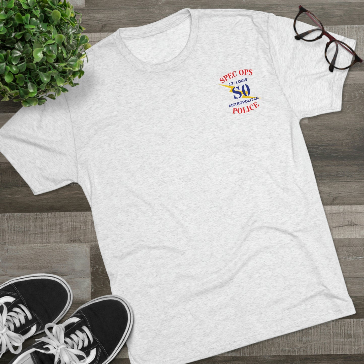 SLMPD Special Ops Light Tri-Blend Crew Tee